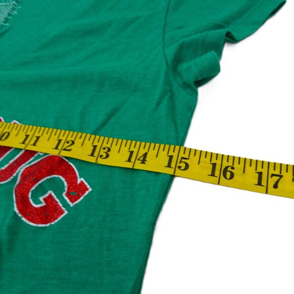 Oscar the Grouch Humbug Christmas t-shirt JR SIZE Medium Sesame Street Glitter M - Picture 5 of 6